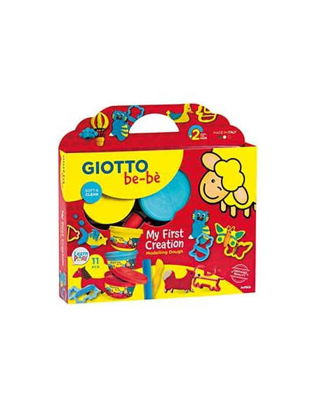Pasta Modelar Giotto Be-Be 3x100gr + Moldes