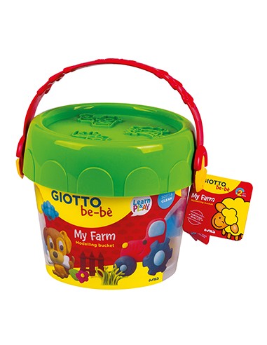 Conjunto Pasta Modelar Giotto Be-Be Balde Farm