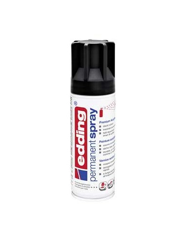 Tinta Acrilica Edding 5200 Spray 200ml Preto