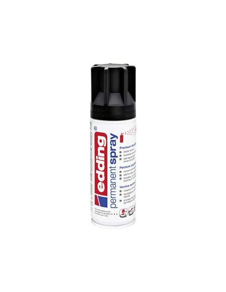Tinta Acrilica Edding 5200 Spray 200ml Preto