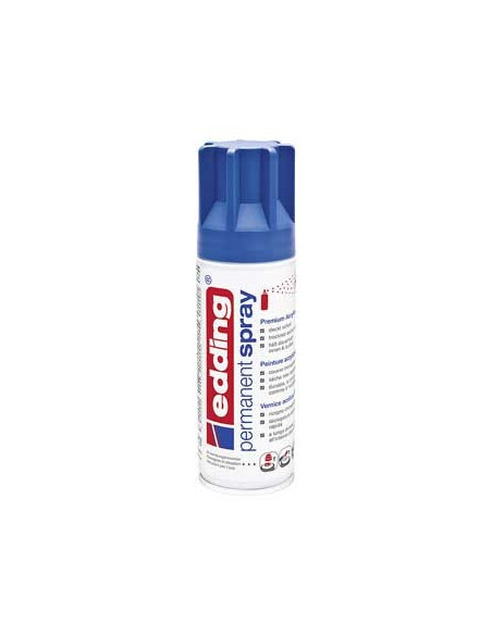 Tinta Acrilica Edding 5200 Spray 200ml Azul Genciana