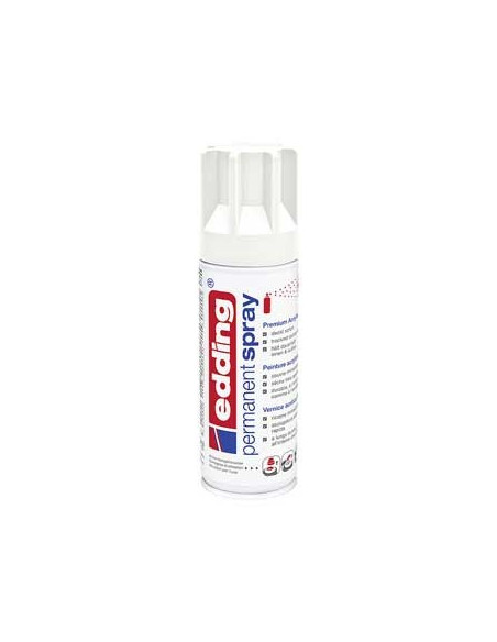 Tinta Acrilica Edding 5200 Spray 200ml Branco Trafego