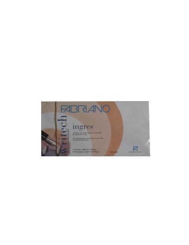 Envelope Papel Natural 90gr 11x22cm Blister 25un Gelo