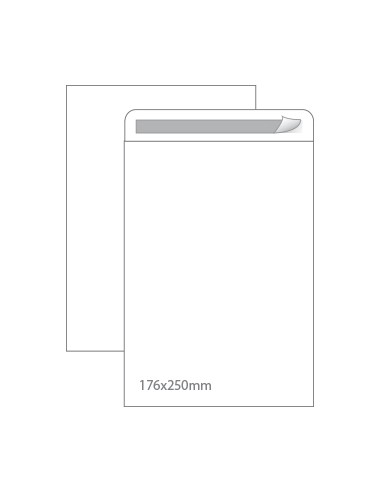 Envelopes Saco 176x250mm Branco 90gr Autodex Cx250un (B5)