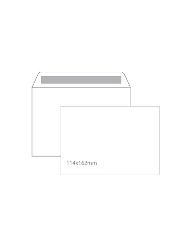 Envelopes 114x162mm CX500Un AUTODEX Branco C6  90gr