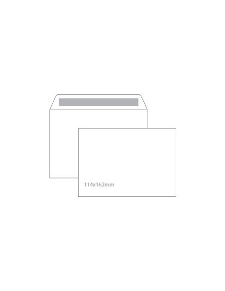 Envelopes 114x162mm CX500Un AUTODEX Branco C6  90gr