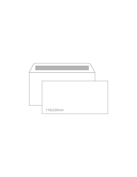 Envelopes 110X220mm s/janela Cx 500un Autodex (53219)