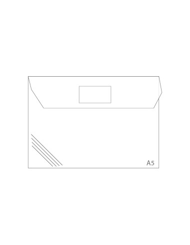 Envelope A5 Pvc Translucido com Visor - Transparente Pk10