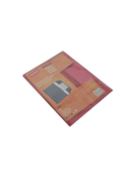 Envelope A5 Pvc Translucido com Visor - Vermelho Pk10