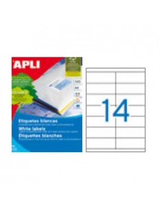 Etiquetas 105x40 Apli 100 Folhas A4 1400un
