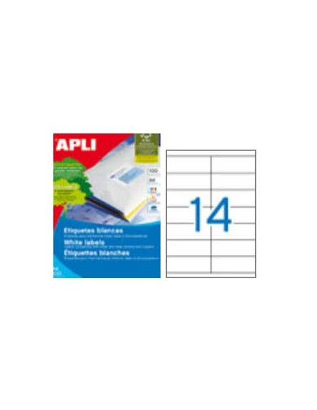 Etiquetas 105x40 Apli 100 Folhas A4 1400un