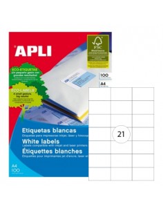 Etiquetas 70x42,4mm 100 Folhas 2100un