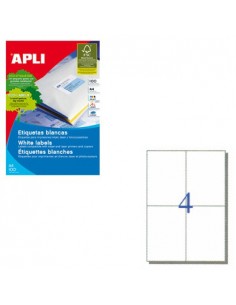 Etiquetas 105x148 Apli 100 Folhas A4 400un