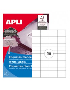 Etiquetas 52,5x21,2 xApli 01777 500 Folhas A4 28000un