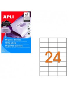 Etiquetas 70x37 Apli 500 Folhas A4 12000un
