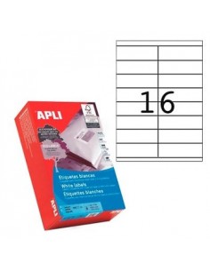 Etiquetas 105x37 Apli 500 Folhas A4 8000un