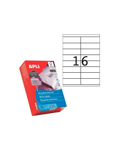 Etiquetas 105x37 Apli 500 Folhas A4 8000un