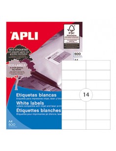 Etiquetas 105x42,4 Apli 500 Folhas A4 7000un