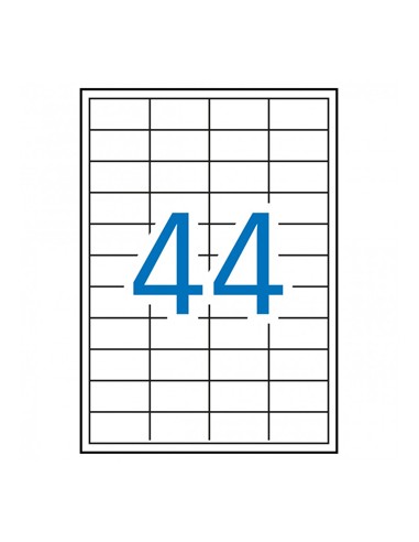 Etiquetas 48,5x25,4 Apli 500 Folhas A4 22000un