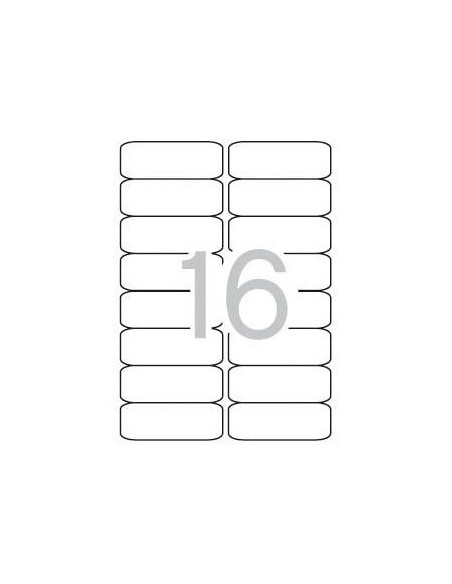 Etiquetas 99,1x34 Apli 500 Folhas A4 8000un