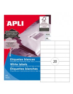 Etiquetas 105x29 Apli 500 Folhas A4 10000un