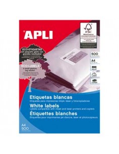 Etiquetas 105x57 Apli 500 Folhas A4 1000un