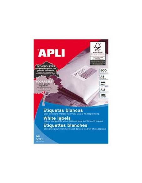Etiquetas 105x57 Apli 500 Folhas A4 1000un