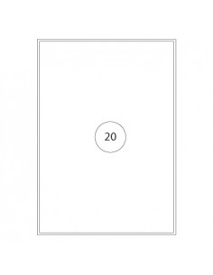 Etiquetas 210x297 Poliester Matte (Lase&Copier) Resistentes