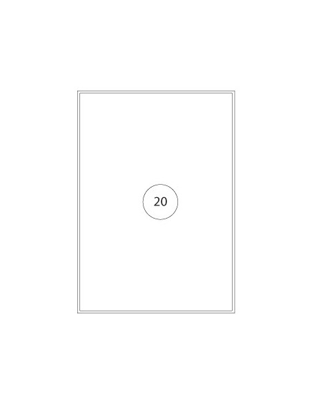 Etiquetas 210x297 Poliester Matte (Lase&Copier) Resistentes