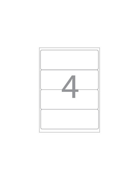 Etiquetas 190x61mm p/Lombadas Apli  25 Folhas A4 100un