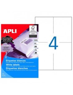 Etiquetas 105x148 Apli 500 Folhas A4 2000un