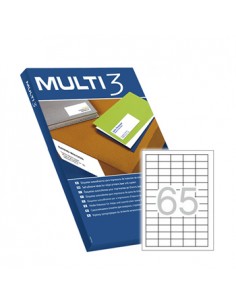 Etiquetas 38x21,2 Multi3 100 Folhas A4 6500un