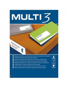 Etiquetas 63,5x38,1 Multi3 100 Folhas 2100un