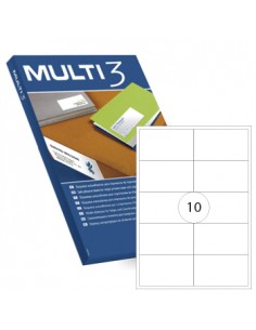Etiquetas 99,10x57 Multi3 100 Folhas 1000un