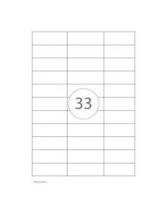 Etiquetas 70x25,4 Multi3 100 Folhas A4 3300un