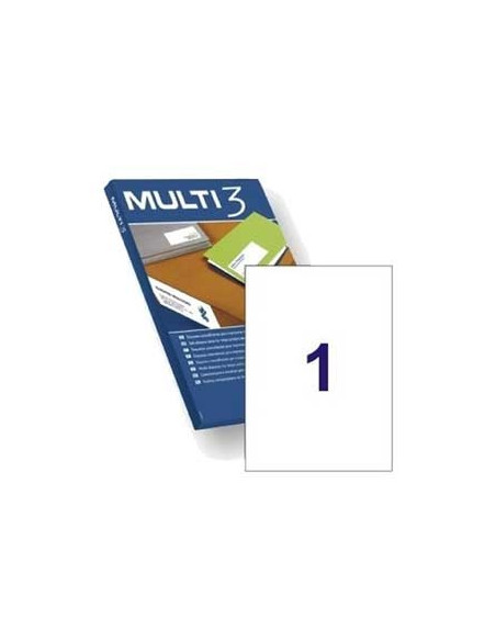 Etiquetas 210x297 Multi3 100 Folhas A4 100un