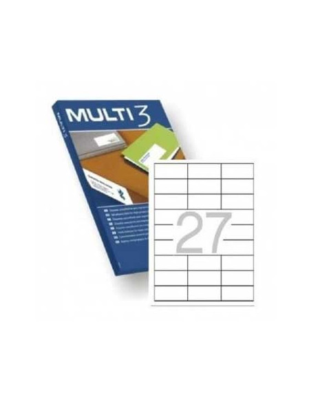 Etiquetas 70x30 Multi3 100 Folhas A4 2700un