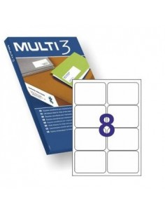Etiquetas 99,1x67,7 Multi3 100 Folhas A4 800un
