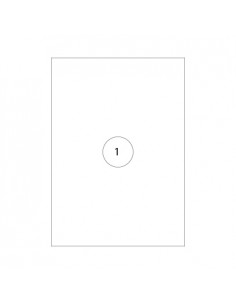 Etiquetas 210x297mm (A4) Transparente InkJet 25 Fls (25un)