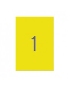 Etiquetas 210x297 Apli 100 Folhas A4 Amarelo