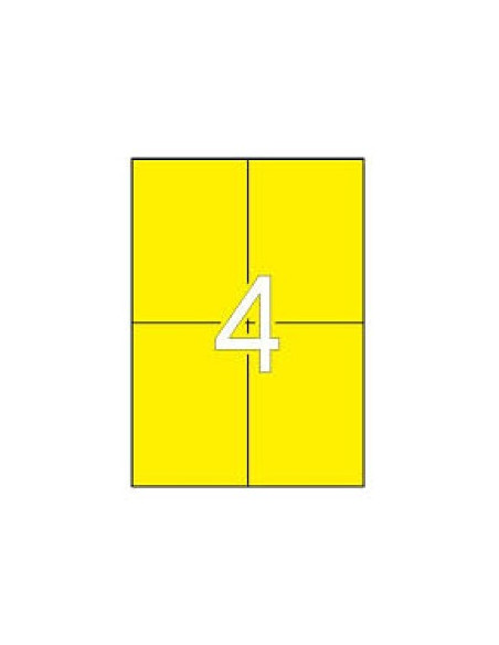 Etiquetas 105x148 Apli 20 Folhas A4 80un Amarelo