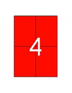 Etiquetas 105x148 Apli 20 Folhas A4 80un Vermelho