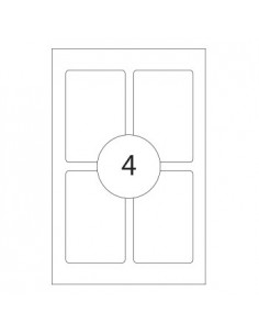 Etiquetas 53x82mm Apli 10 Folhas 40un Branco