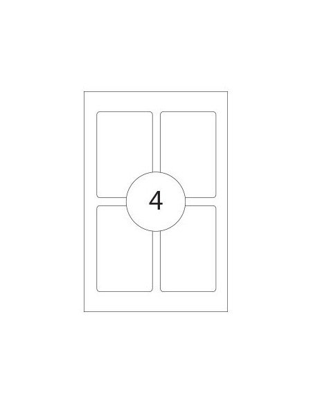 Etiquetas 53x82mm Apli 10 Folhas 40un Branco