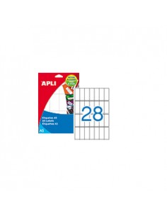 Etiquetas 20x50 Apli 01867 15 Folhas A5 420un
