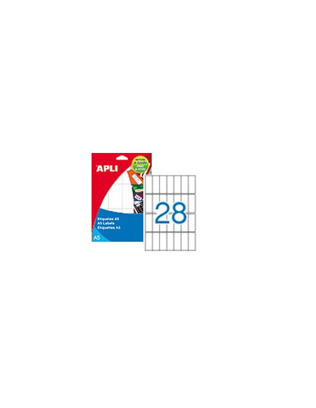 Etiquetas 20x50 Apli 01867 15 Folhas A5 420un