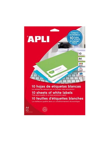 Etiquetas 25,4x10 Apli 12927 10 Folhas A4 1890un