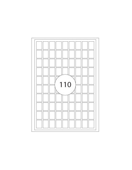 Etiquetas 12x18mm Apli 15 Folhas 1650un