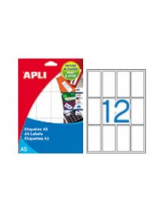 Etiquetas 34x67mm Apli 15 Folhas A5 180un