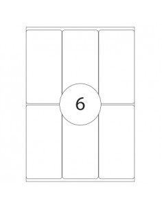 Etiquetas 49x100mm Apli 15 Folhas A5 102un Branco
